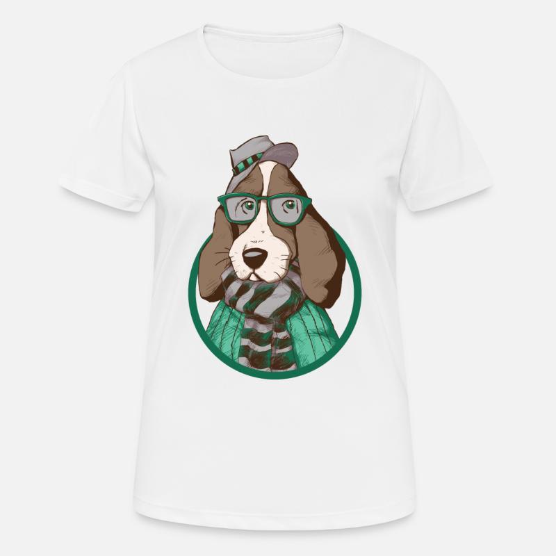 Hund mit HuT - Women's Breathable T-Shirt - white