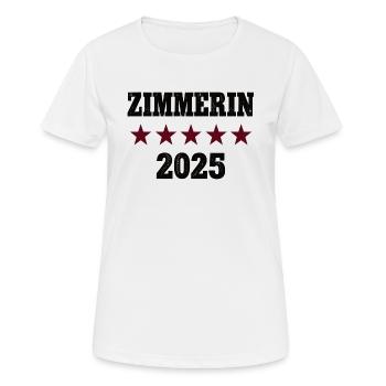 Zimmerin Beruf Zimmerei Zimmermann Azubi in 2025 - Frauen T-Shirt atmungsaktiv - Weiß - Vorne - AI Model Female 172 dark (172cm)