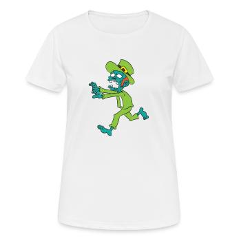 Zombie Kobold - Frauen T-Shirt atmungsaktiv - Weiß - Vorne - AI Model Female 172 dark (172cm)