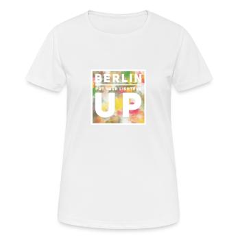Berlin put your lighters up - Women's Breathable T-Shirt - white - Front - AI Model Female 172 dark (172cm)
