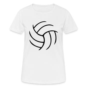 Volleyball - T-shirt respirant Femme - blanc - Devant - AI Model Female 172 dark (172cm)