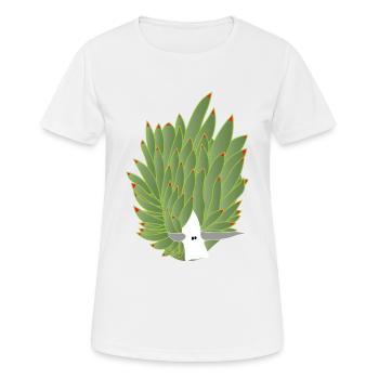 Leaf snail, leaf sheep, leaf sheep snail - Women's Breathable T-Shirt - white - Front - AI Model Female 172 dark (172cm)