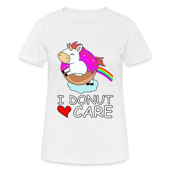 Je Donut soin arc licorne joli coeur doux - T-shirt respirant Femme - blanc - Devant - AI Model Female 172 dark (172cm)