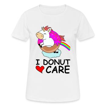 Je Donut soin arc licorne joli coeur doux - T-shirt respirant Femme - blanc - Devant - AI Model Female 172 dark (172cm)