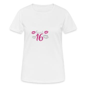 Doux 16 - T-shirt respirant Femme - blanc - Devant - AI Model Female 172 dark (172cm)
