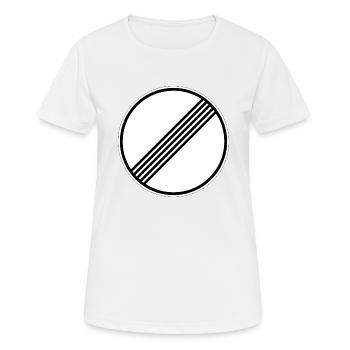 panneau routier illimité - T-shirt respirant Femme - blanc - Devant - AI Model Female 172 dark (172cm)