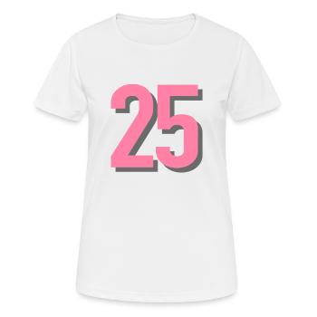 25 - T-shirt respirant Femme - blanc - Devant - AI Model Female 172 dark (172cm)