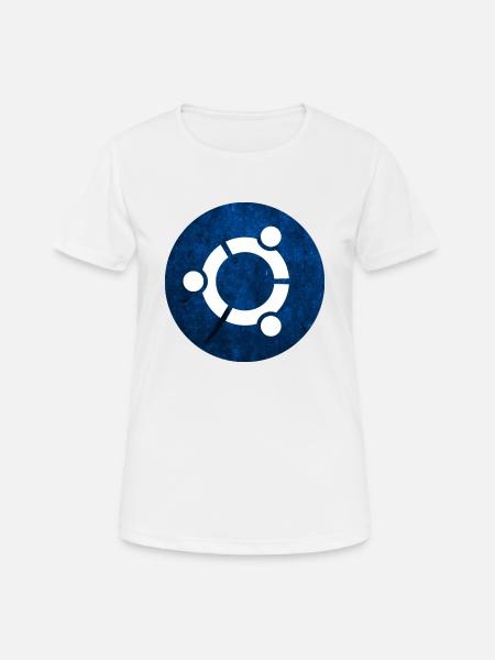 Ubuntu in Blue Blue - Women's Breathable T-Shirt - white