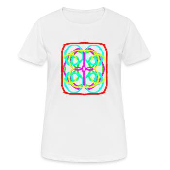 Cercle de couleur - T-shirt respirant Femme - blanc - Devant - AI Model Female 172 dark (172cm)