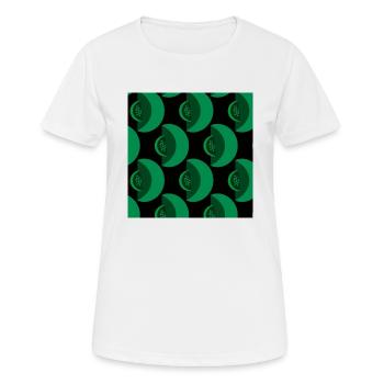 Grüner Pilz - Frauen T-Shirt atmungsaktiv - Weiß - Vorne - AI Model Female 172 dark (172cm)
