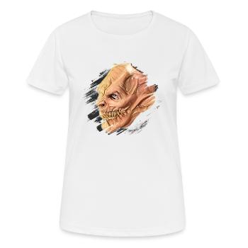 Krampus Percht Devil 2318 - Women's Breathable T-Shirt - white - Front - AI Model Female 172 dark (172cm)