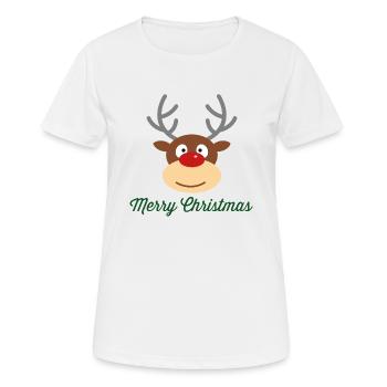 Joyeux Noël - T-shirt respirant Femme - blanc - Devant - AI Model Female 172 dark (172cm)