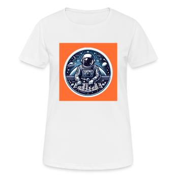 Groove galactique Mster - T-shirt respirant Femme - blanc - Devant - AI Model Female 172 dark (172cm)
