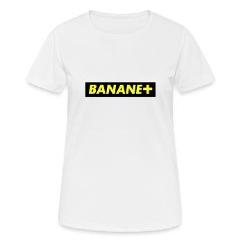 BANANE PLUS (cuisine, télévision, amour) - T-shirt respirant Femme - blanc - Devant - AI Model Female 172 dark (172cm)