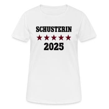 2025 Schusterin Beruf Abschluß Lehre Bestanden - Frauen T-Shirt atmungsaktiv - Weiß - Vorne - AI Model Female 172 dark (172cm)