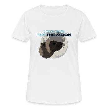 Wolverine et lune - T-shirt respirant Femme - blanc - Devant - AI Model Female 172 dark (172cm)