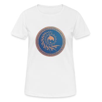 Nautilus Delfin - Frauen T-Shirt atmungsaktiv - Weiß - Vorne - AI Model Female 172 dark (172cm)