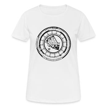 Oldenburg Gully Gulli couvercle d’égout cadeau - T-shirt respirant Femme - blanc - Devant - AI Model Female 172 dark (172cm)