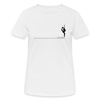 Chemise de pole dance pole dance - T-shirt respirant Femme - blanc - Devant - AI Model Female 172 dark (172cm)