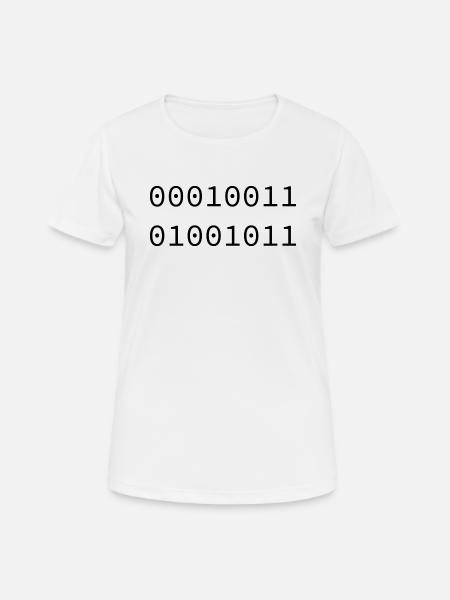 1975 Binary - Women's Breathable T-Shirt - white
