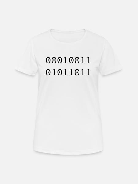 1991 Binaire - T-shirt respirant Femme - blanc