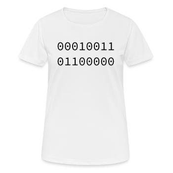 1996Binary - Women's Breathable T-Shirt - white - Front - AI Model Female 172 dark (172cm)