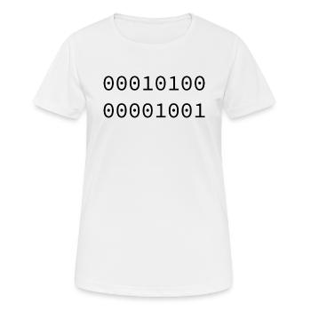 2009 Binary - Women's Breathable T-Shirt - white - Front - AI Model Female 172 dark (172cm)
