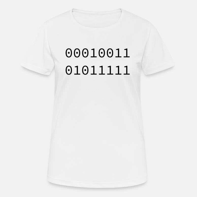 1995 Binary - Women's Breathable T-Shirt - white
