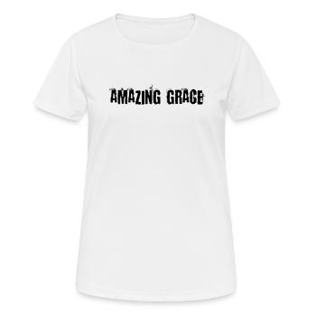 Erstaunliche Anmut - Frauen T-Shirt atmungsaktiv - Weiß - Vorne - AI Model Female 172 dark (172cm)