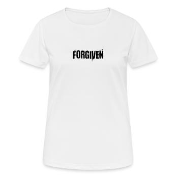 Vergeben - Frauen T-Shirt atmungsaktiv - Weiß - Vorne - AI Model Female 172 dark (172cm)