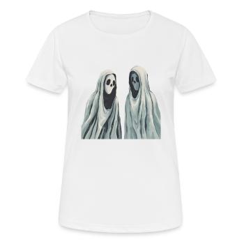 Silent Spectres - Women's Breathable T-Shirt - white - Front - AI Model Female 172 dark (172cm)