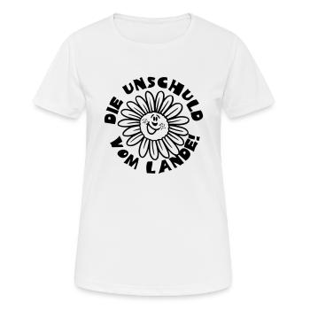 vom_lande - Frauen T-Shirt atmungsaktiv - Weiß - Vorne - AI Model Female 172 dark (172cm)