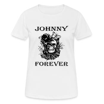 Johnny forever.png - T-shirt respirant Femme - blanc - Devant - AI Model Female 172 dark (172cm)