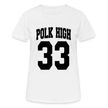 Geek Humor - POLK HIGH (Vector 1c) - T-shirt respirant Femme - blanc - Devant - AI Model Female 172 dark (172cm)