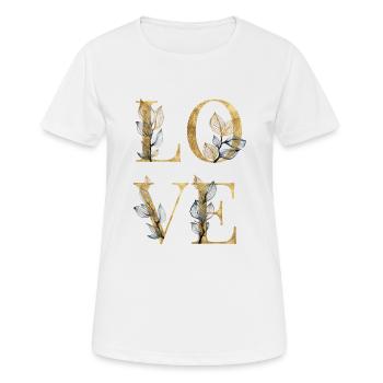 Amour - Amour - T-shirt respirant Femme - blanc - Devant - AI Model Female 172 dark (172cm)