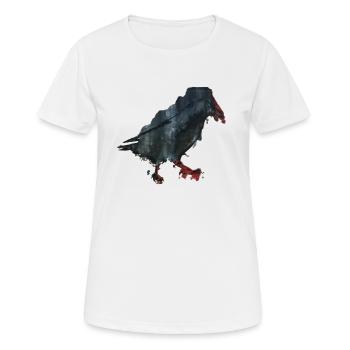 Corbeau - T-shirt respirant Femme - blanc - Devant - AI Model Female 172 dark (172cm)