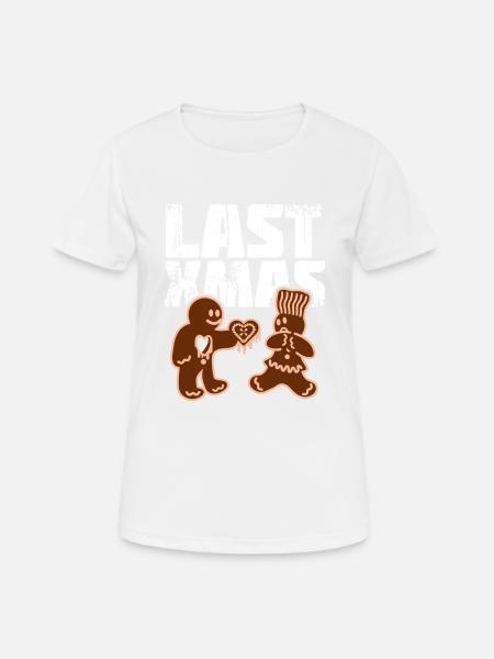 Ugly Christmas Weihnachten Last Xmas - Frauen T-Shirt atmungsaktiv - Weiß