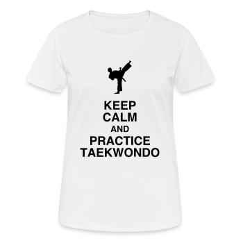 Taekwondo Taekwondoin Tae-Kwon-Do Tae Kwon Do - Women's Breathable T-Shirt - white - Front - AI Model Female 172 dark (172cm)
