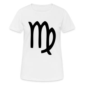 sternzeichen leer - Frauen T-Shirt atmungsaktiv - Weiß - Vorne - AI Model Female 172 dark (172cm)