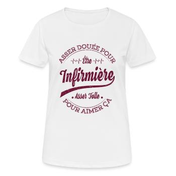 gifts for nurses - Women's Breathable T-Shirt - white - Front - AI Model Female 172 dark (172cm)