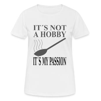 Cooking cook hobby wooden spoon - Women's Breathable T-Shirt - white - Front - AI Model Female 172 dark (172cm)