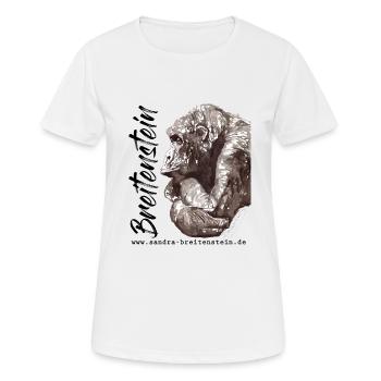 rester calme - T-shirt respirant Femme - blanc - Devant - AI Model Female 172 dark (172cm)