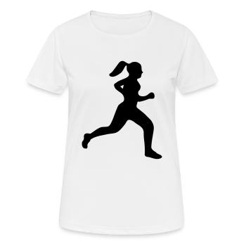 Coureur - T-shirt respirant Femme - blanc - Devant - AI Model Female 172 dark (172cm)
