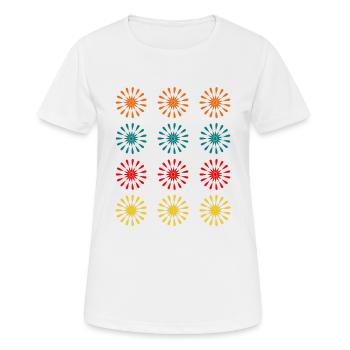ETOILE. STAR. ETOILES. FÊTE. ANNIVERSAIRE. NOËL. - T-shirt respirant Femme - blanc - Devant - AI Model Female 172 dark (172cm)