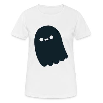 Geist - Frauen T-Shirt atmungsaktiv - Weiß - Vorne - AI Model Female 172 dark (172cm)