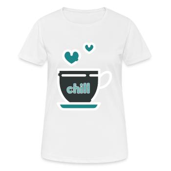 Chill - T-shirt respirant Femme - blanc - Devant - AI Model Female 172 dark (172cm)
