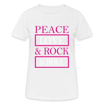 Rock Music Rock and Roll - Women's Breathable T-Shirt - white - Front - AI Model Female 172 dark (172cm)