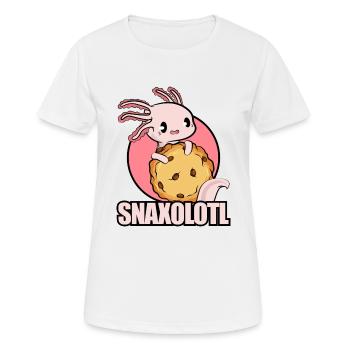 Axolotl Snaxolotl - Women's Breathable T-Shirt - white - Front - AI Model Female 172 dark (172cm)