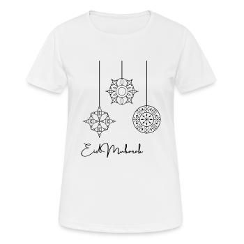 Eid Mubarak - Frauen T-Shirt atmungsaktiv - Weiß - Vorne - AI Model Female 172 dark (172cm)