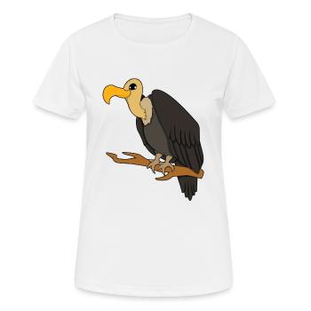 Vautours - T-shirt respirant Femme - blanc - Devant - AI Model Female 172 dark (172cm)